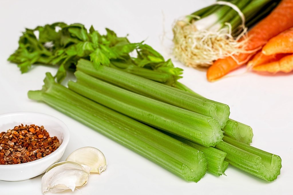 soup greens, celery, vegetables